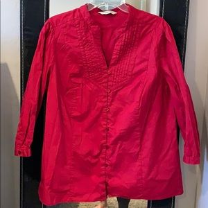 Red Button Down Shirt